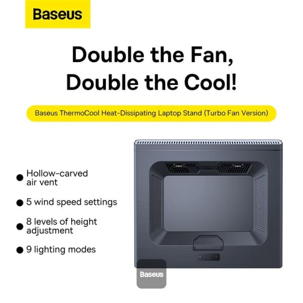 مروحة تبريد للابتوب Baseus ThermoCool Heat-Dissipating Laptop Stand