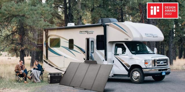 لوح شمسي 400 واط لبطارية ايكوفلو المتنقلة للرحلات EcoFlow Portable Solar Panel