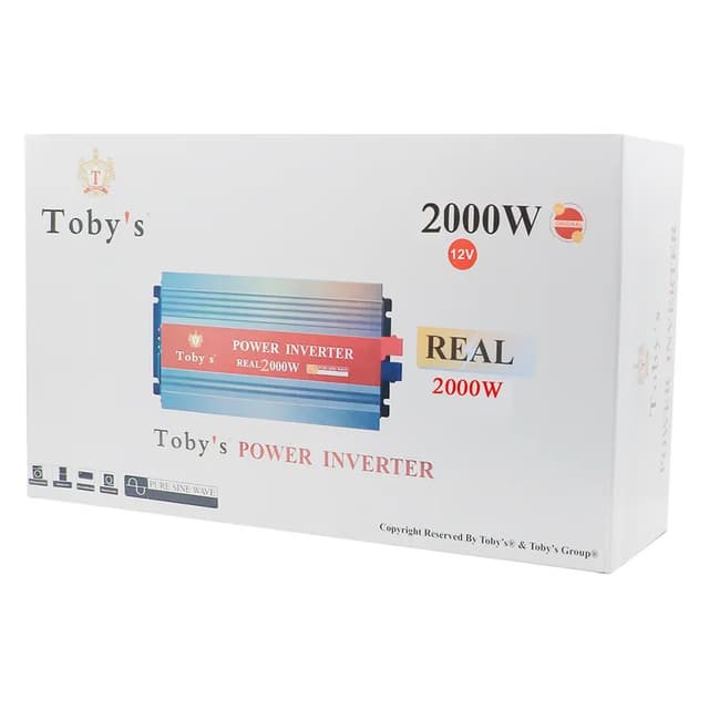 محول كهربائي للسيارة 2000 واط Toby's Power Inverter