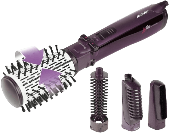 استشوار دوار بيبي ليس 1000W مع 4 رؤوس Babyliss Rotating Hair Brush - SW1hZ2U6MTg5Njg1NQ==