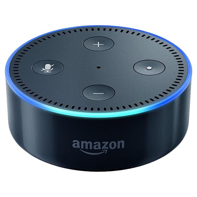 Amazon - Echo Dot (2nd Generation) - Smart Speaker - Black - SW1hZ2U6Njk0ODEz