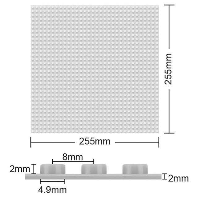 قاعدة لمكعبات الأطفال لون رمادي بمساحة 25.5 × 25.5 سم Banbao Base Plate 1pc - SW1hZ2U6Njk0MTQ1