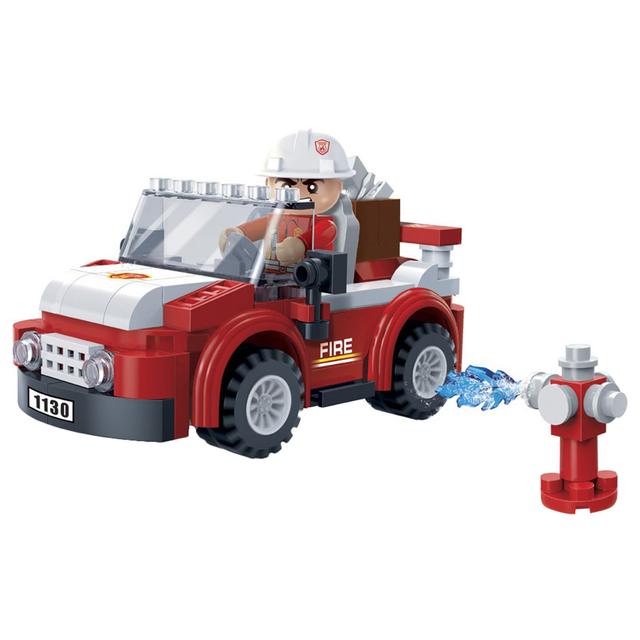لعبة مكعبات سيارة إطفاء 110 قطعة Banbao Fireman Car Building Set 110pcs - SW1hZ2U6NjkzNzMw