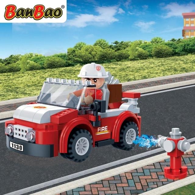 لعبة مكعبات سيارة إطفاء 110 قطعة Banbao Fireman Car Building Set 110pcs - SW1hZ2U6NjkzNzM0