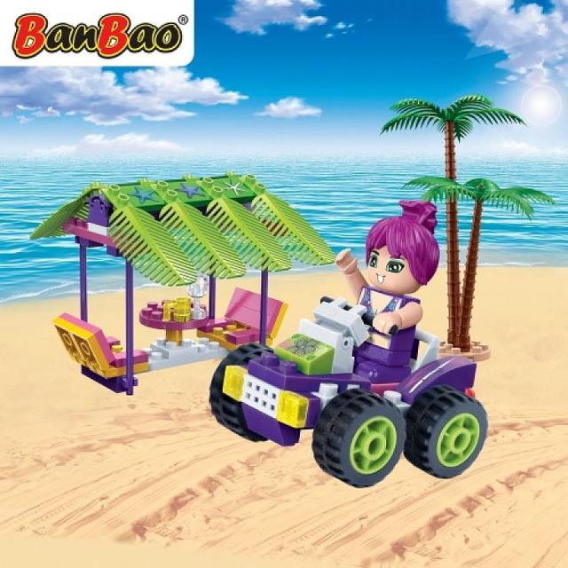 مجموعة مكعبات الشاطئ 110 قطعة Banbao Trendy Beach Beach Quad - SW1hZ2U6NjkzNzIy