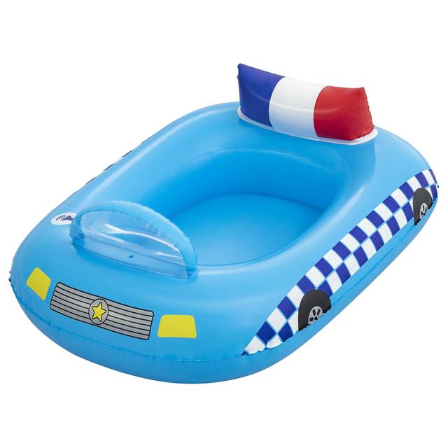 عوامة سباحة على شكل سيارة شرطة للأطفال من عمر 3 سنوات فما فوق من بيست واي Bestway UV Care Fun Speakers Police Boat - SW1hZ2U6Njg5MTQw