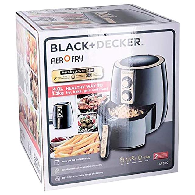 BLACK&DECKER Black+Decker - 4 litre Air Fryer Range AerOfry - Black