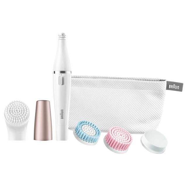 ماكينة حلاقة براون للوجة مع رأس تنظيف البشرة ومرآة Braun Face 851 Beauty Edition Facial Cleansing Brush - SW1hZ2U6Njk1NzI1