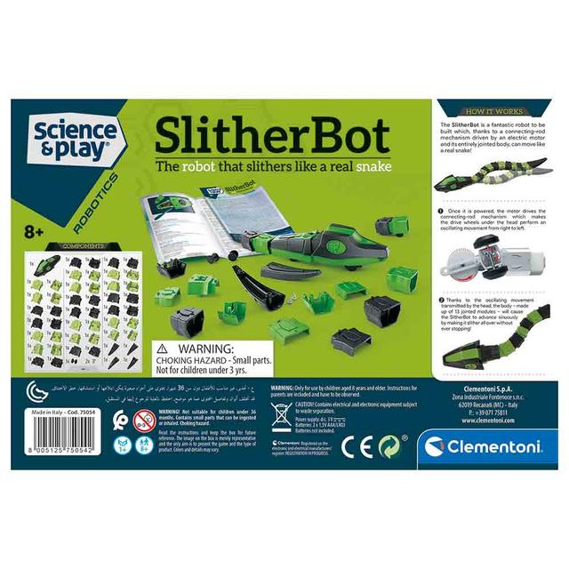 لعبة روبوت انزلاقي للأطفال كلمنتوني Clementoni  Battery Operated Slither Robot - SW1hZ2U6NjkwNDAy