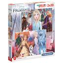لعبة بزل تطبيقات للأطفال فروزن 20 قطعة كلمنتوني حزمة 2 في 1 Clementoni Frozen2 Jigsaw Puzzle - 2x20pcs - SW1hZ2U6Njg3Nzk4