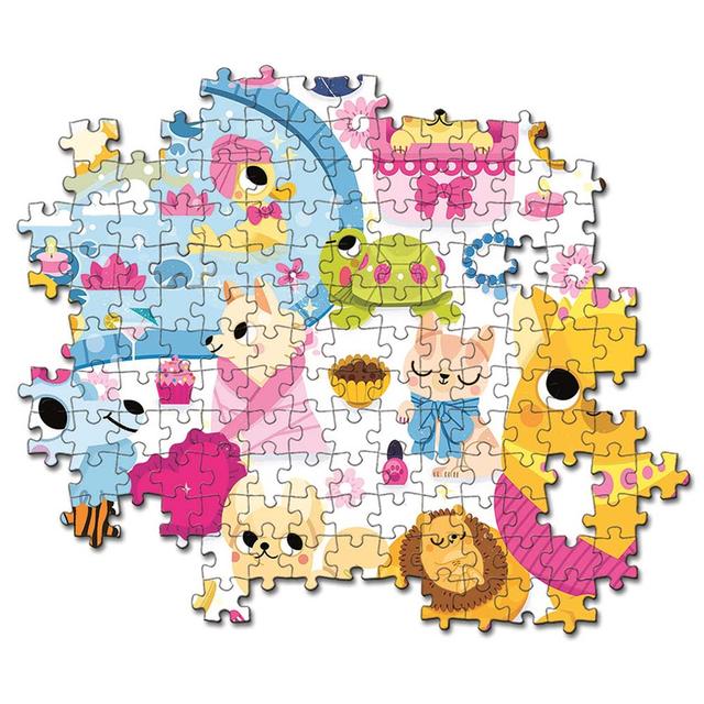 لعبة بزل تطبيقات للأطفال جراء كرتونية 104قطعة كلمنتوني Clementoni  Jewels Puppies Jigsaw Puzzle - 104pcs - SW1hZ2U6NjkwNTQ1