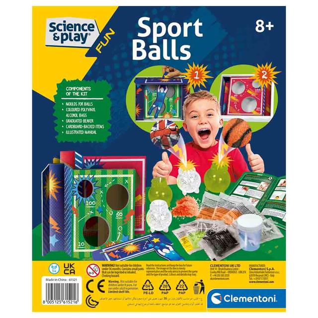 لعبة مختبر علمي صغير للأطفال كلمنتوني Clementoni Science & Play Crazy Balls Soccer - SW1hZ2U6NjkwNTE1
