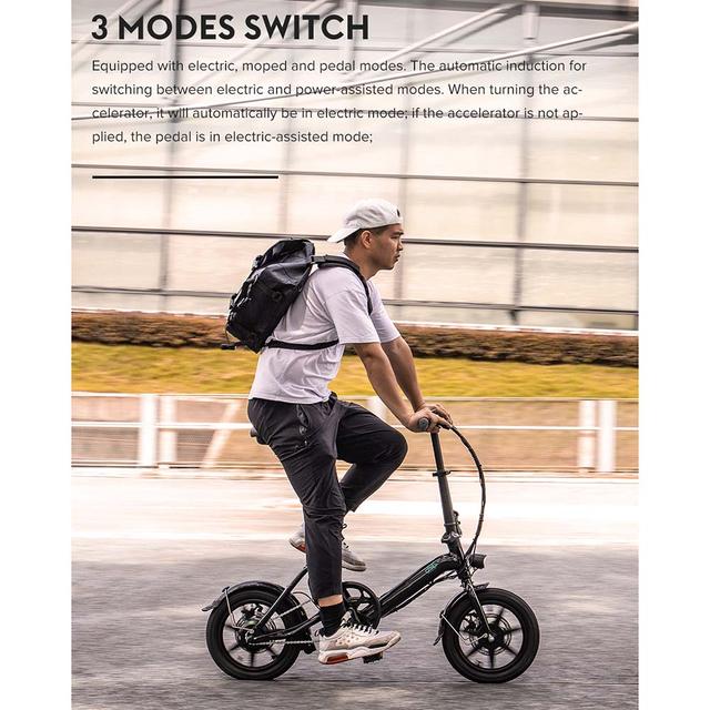 سيكل دراجة كهربائية فيدو دي 3 برو قابلة للطي 25 كم/س Folding E-Bike D3 Pro - SW1hZ2U6Njg3OTc1