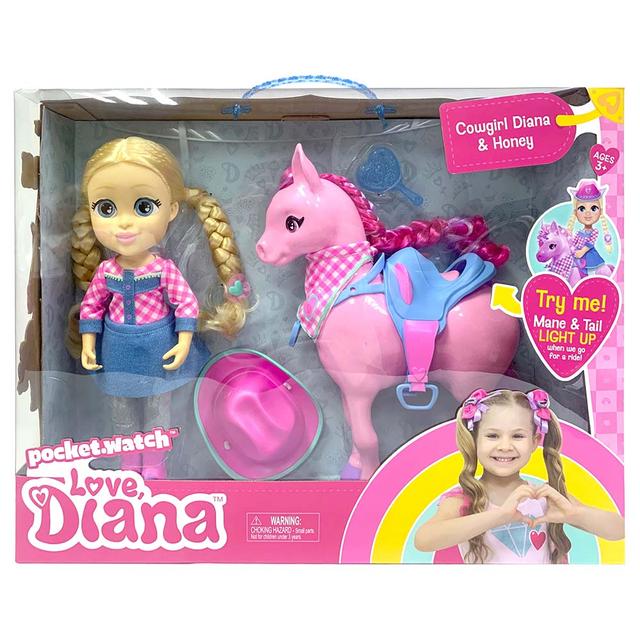Love Diana - 13-inch Doll Cow Girl Horse Pack