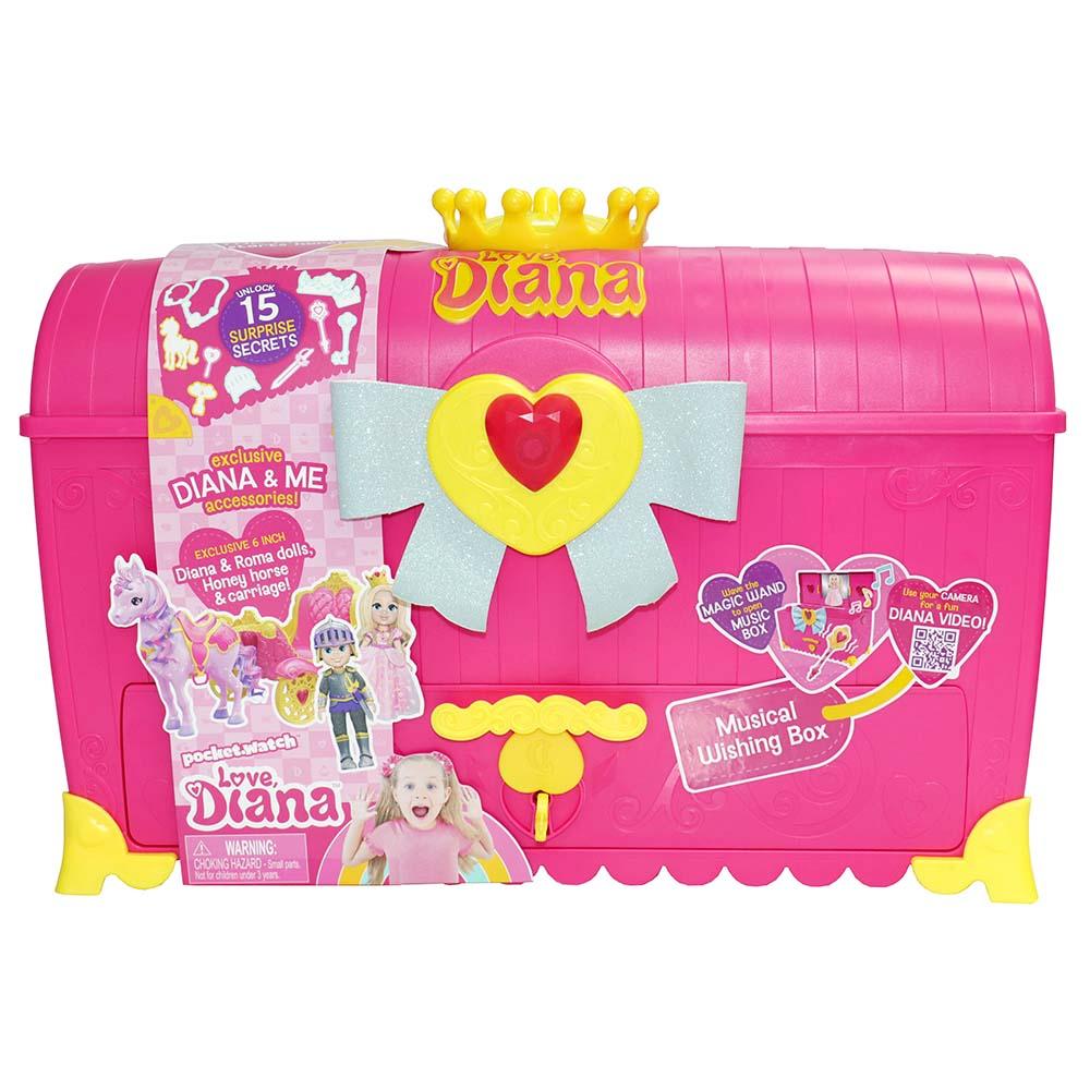 دمية بنات (صندوق الامنيات) 15 سم - زهري Wishing Box Toy – Love Diana