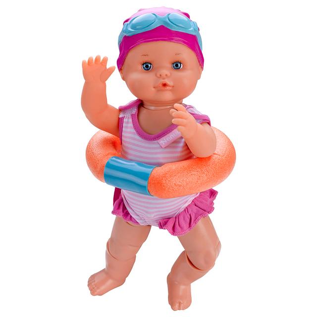 دمية اطفال (السباحة) - زهري Doll Swimmer Battery Operated-Nenuco - SW1hZ2U6NjkxOTUw