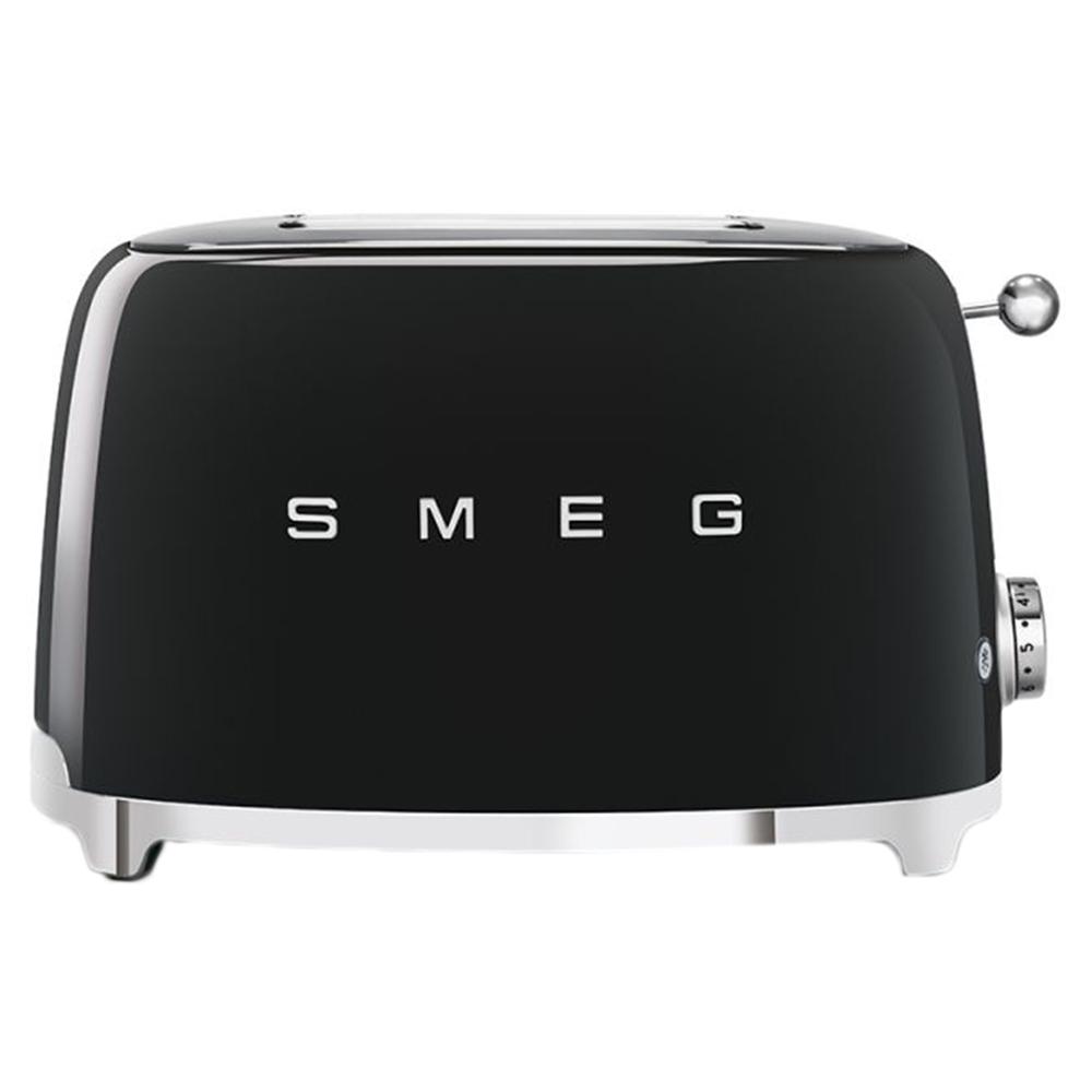 توستر 2 قطعة 950 واط سميج أسود Smeg Toaster 2 Slice