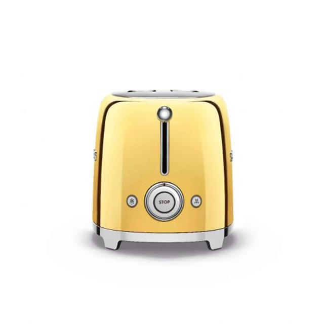 توستر 2 قطعة 950 واط سميج ذهبي Smeg Toaster 2 Slice - SW1hZ2U6NzAxNzU5