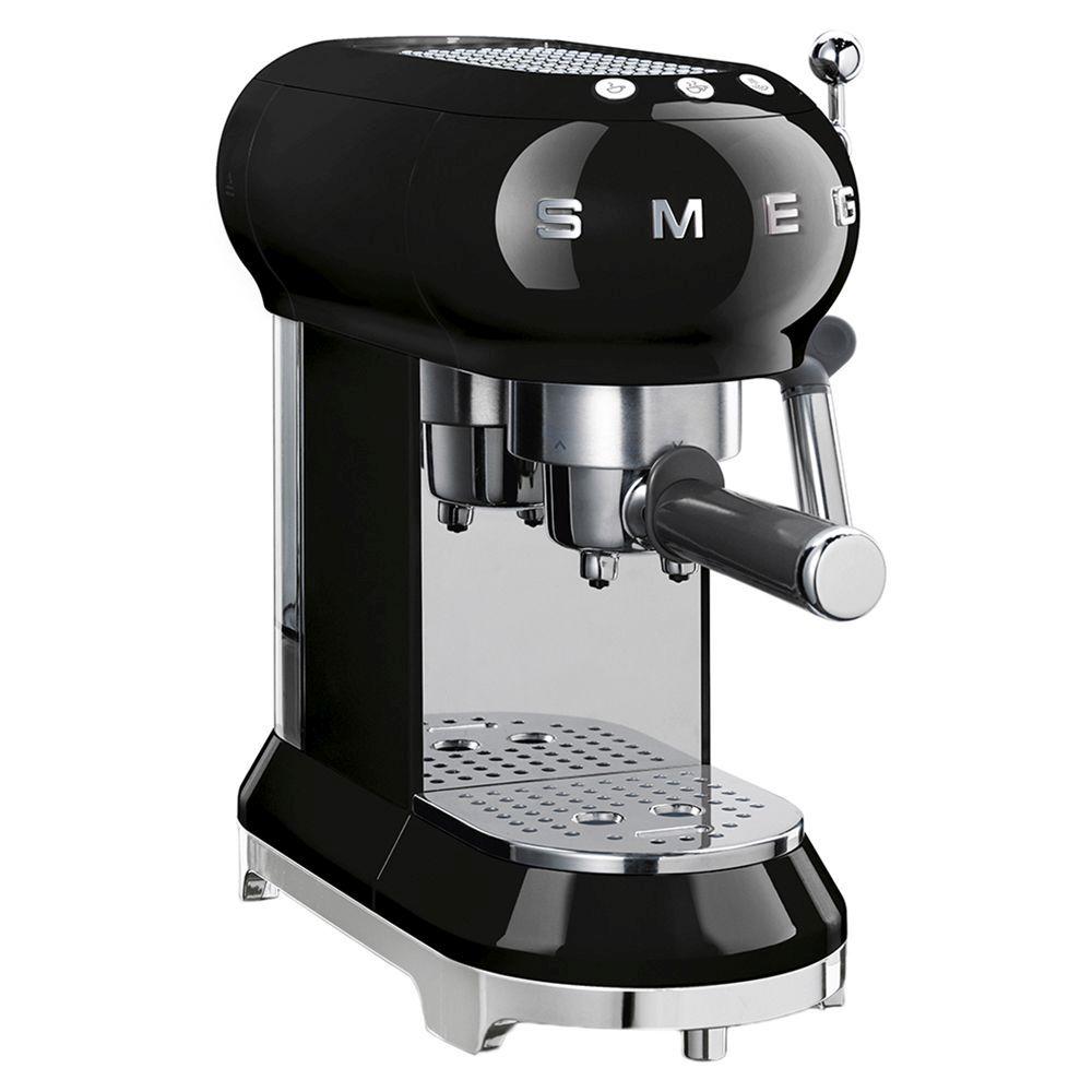 ماكينة قهوة أسبريسو 1350 واط أسود سميج Smeg Espresso coffee machine