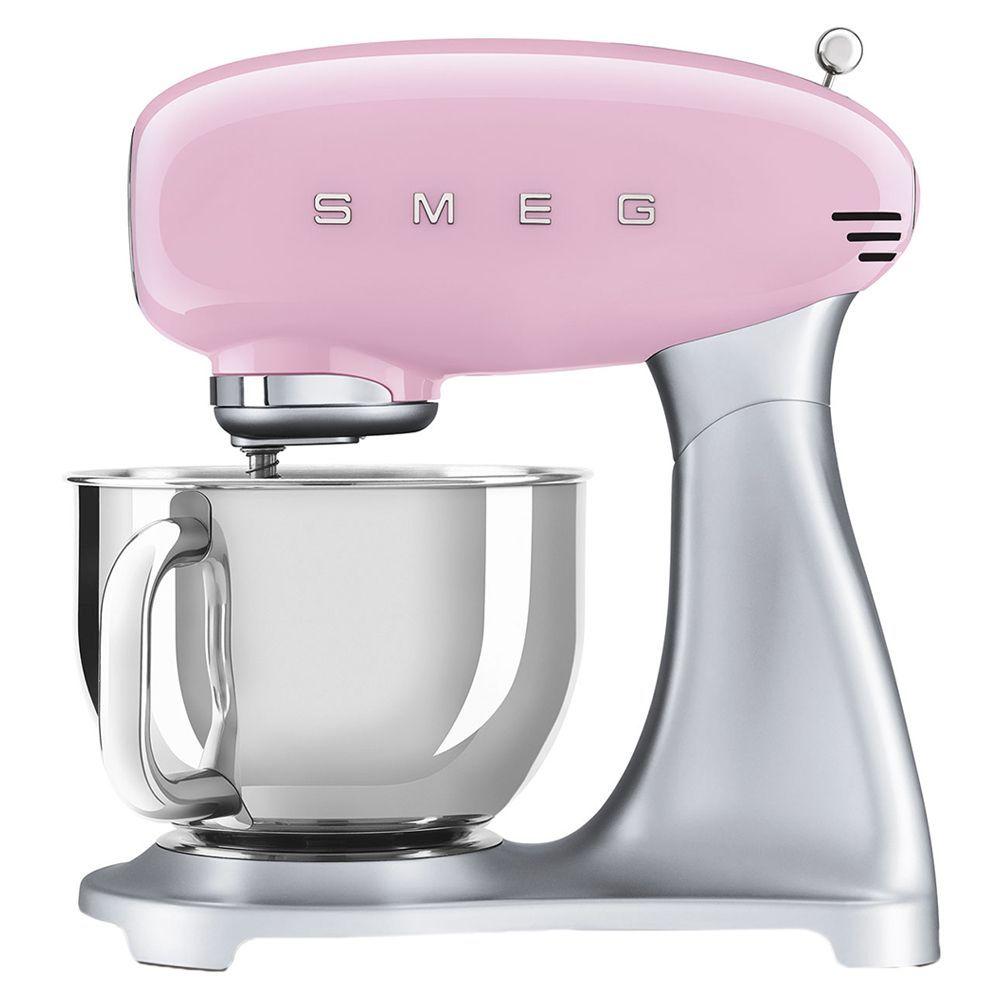 عجانة كهربائية 800 واط زهري سميج Smeg Electric mixer