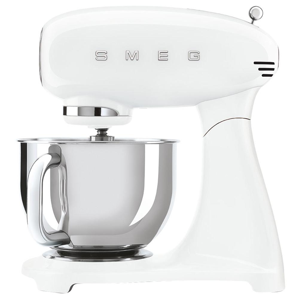Smeg - Stand Mixer with Steel Bowl - White
