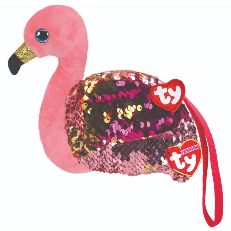 Ty - Fashion Sequin Flamingo Gilda Wristlet