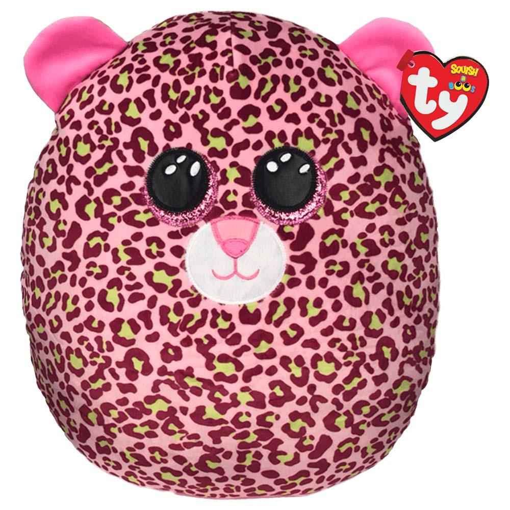 Ty - Squish-A-Boos Leopard Lainey Plush 14-inch - Pink