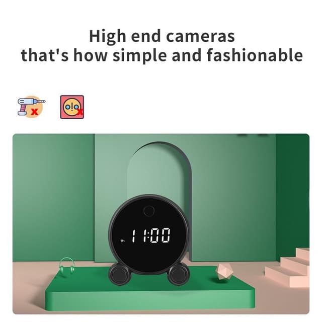 ساعة رقمية مع كاميرا مخفية Tuya Smart Life HD IP Clock Camera