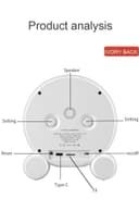 ساعة رقمية مع كاميرا مخفية Tuya Smart Life HD IP Clock Camera