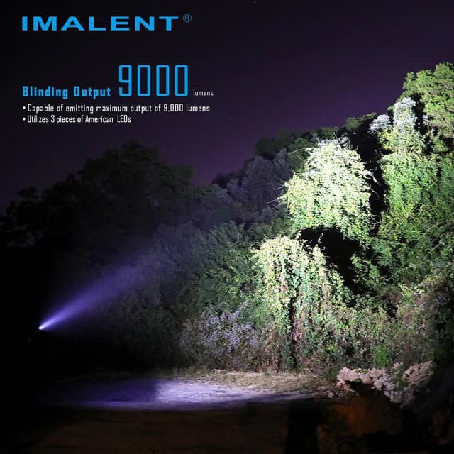 Imalent R30C flashlight 9000 lumens