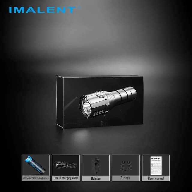 Imalent R30C flashlight 9000 lumens