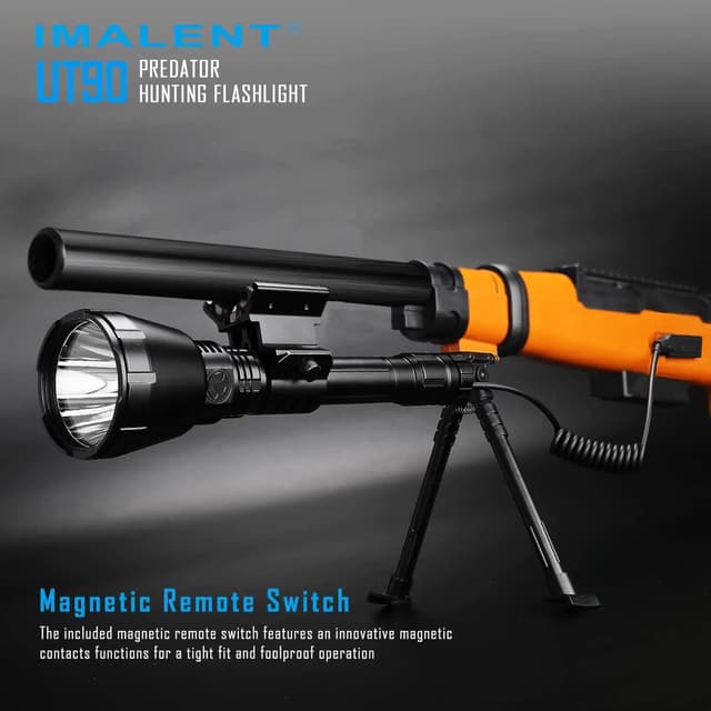 كشاف يدوي 4800 لومن ايمالنت يو تي 90 قابل للشحن Imalent UT90 Predator flashlight