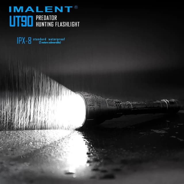 كشاف يدوي 4800 لومن ايمالنت يو تي 90 قابل للشحن Imalent UT90 Predator flashlight