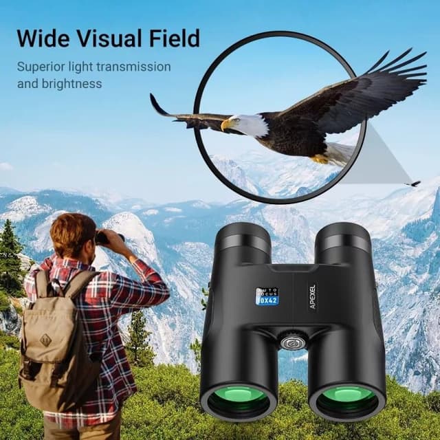 Apexel 10x42 Fixed Focus Binoculars Autofocus Telescope