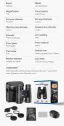 Apexel 10x42 Fixed Focus Binoculars Autofocus Telescope