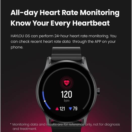 ساعة ذكية هايلو شاومي Haylou GS Smartwatch مقاس 1.28 بوصة