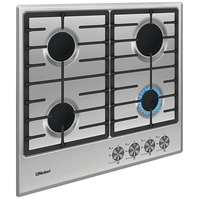 غاز سطحي بلت ان تركي أتوماتيك 4 شعلات ستانلس ستيل نوبل  Nobel Stainless Steel 4 Automatic Gas Burner Turkish Industry Built-in Hobs - 243769