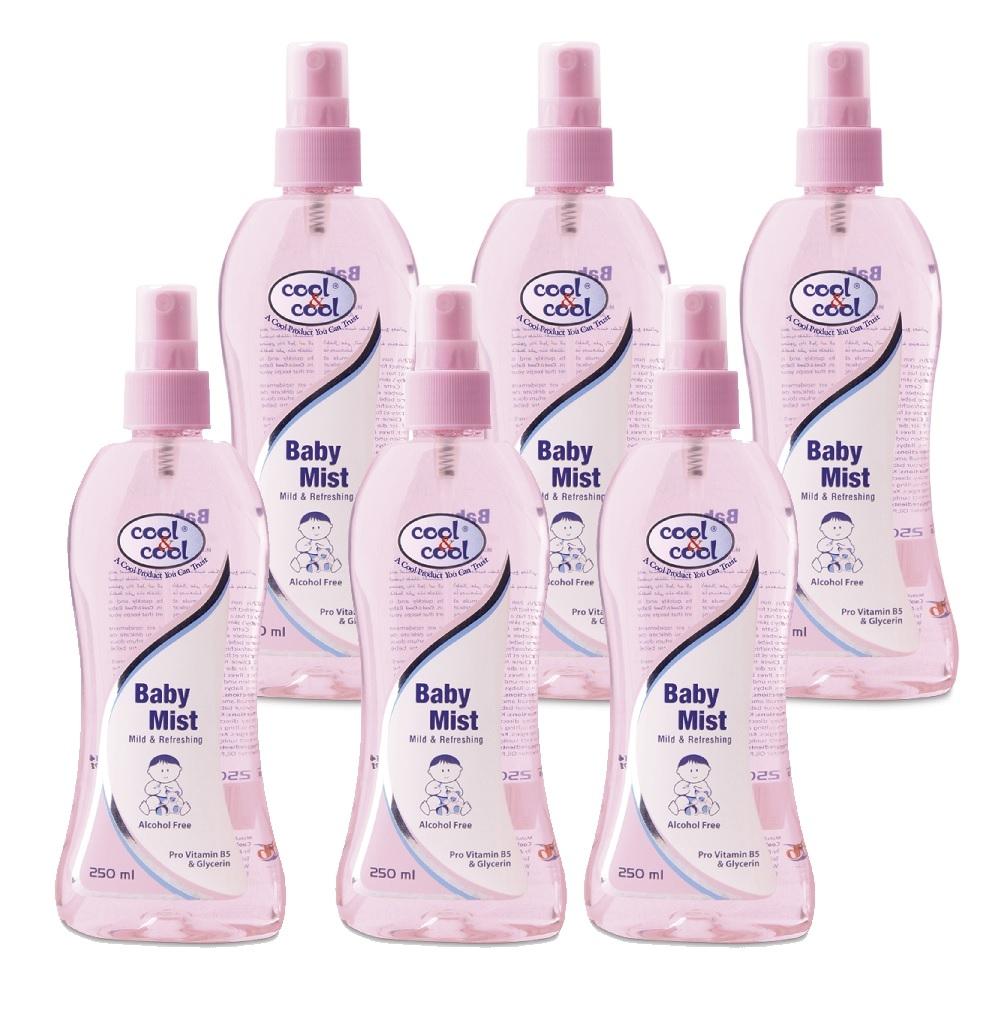 Cool &amp; Cool Cool&Cool - Baby Mist Pink, 250ml - Bundle of 6 (Jumbo Offer)