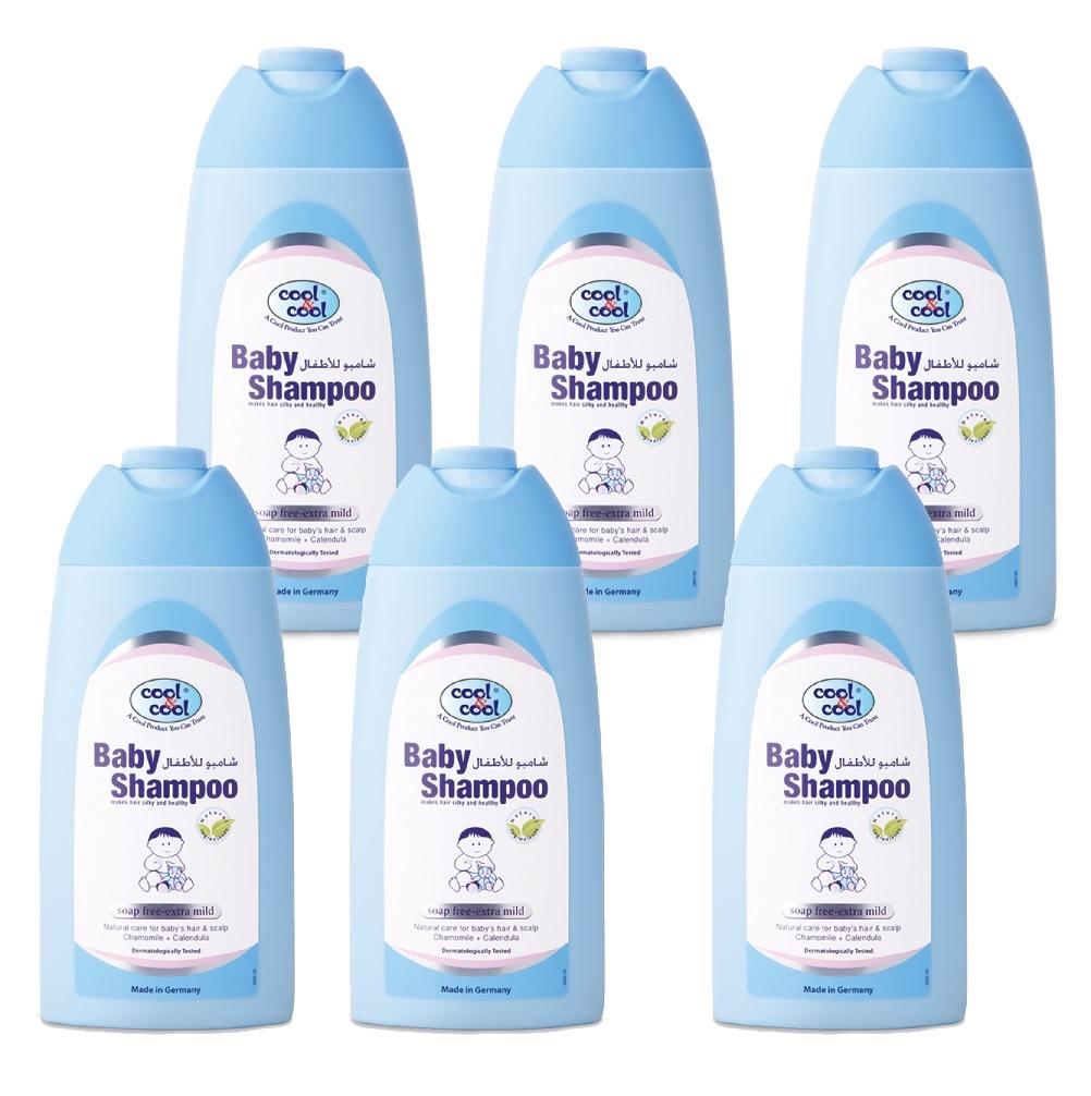 Cool &amp; Cool Cool & Cool Baby Shampoo, 250ml - Bundle of 6