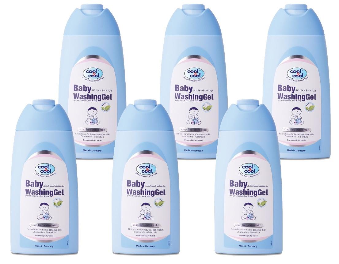 Cool &amp; Cool Cool & Cool - Baby Washing Gel - Bundle of 6