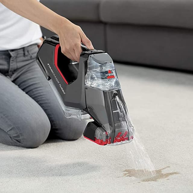 مكنسة غسيل السجاد بيسيل اللاسلكية Bissell Stain Eraser Turbo PowerBrush Handheld Carpet washer 2982K