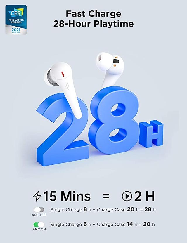 سماعة أذن بلوتوث 1MORE ComfoBuds Pro ES901 True Wireless Headphones