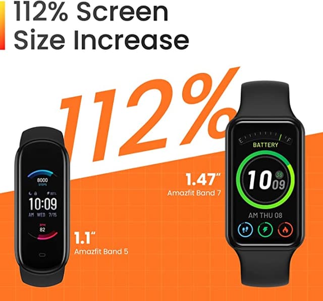 ساعة ذكية أميزفيت شاومي Amazfit Band 7 مقاس 1.47 بوصة