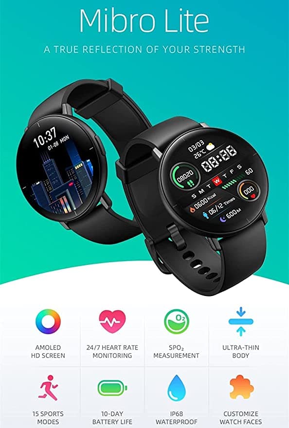 ساعة ذكية ميبرو لايت شاومي Mibro Lite Smartwatch مقاس 1.3 بوصة