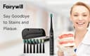 فرشاة اسنان كهربائية فيري ويل Fairywill Electric Toothbrush D8 Sonic Oral with 8 heads Case