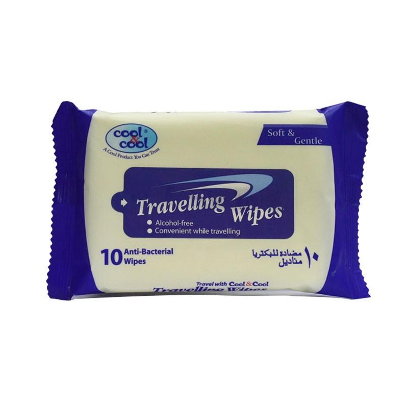 Cool &amp; Cool Cool & Cool Travelling Wipes, 10'S