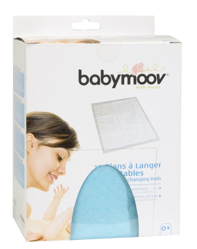 وسادات تغيير للأطفال للاستعمال مرة واحدة 10 قطع بيبي موف Babymoov - Disposable Changing Pad