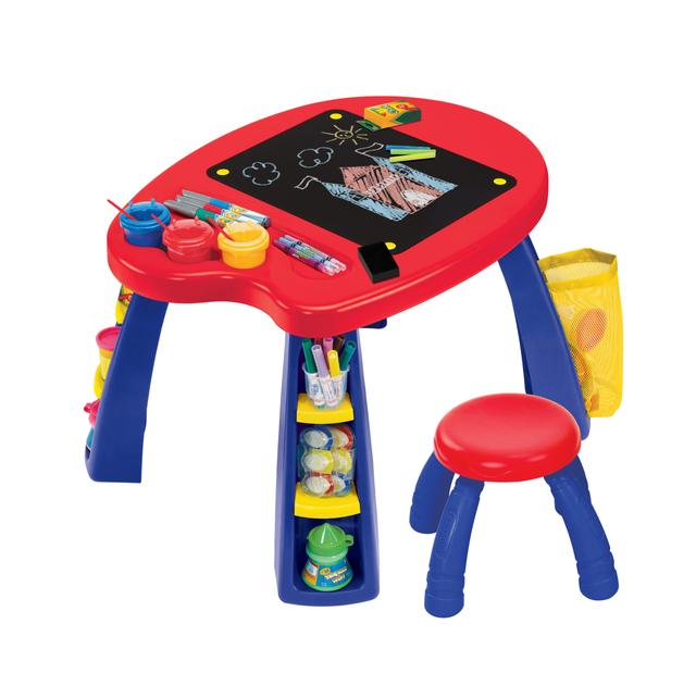 لعبة طاولة الرسم مع كرسيين من كريولا Crayola  Creativity Play Station - SW1hZ2U6OTIxMTEy