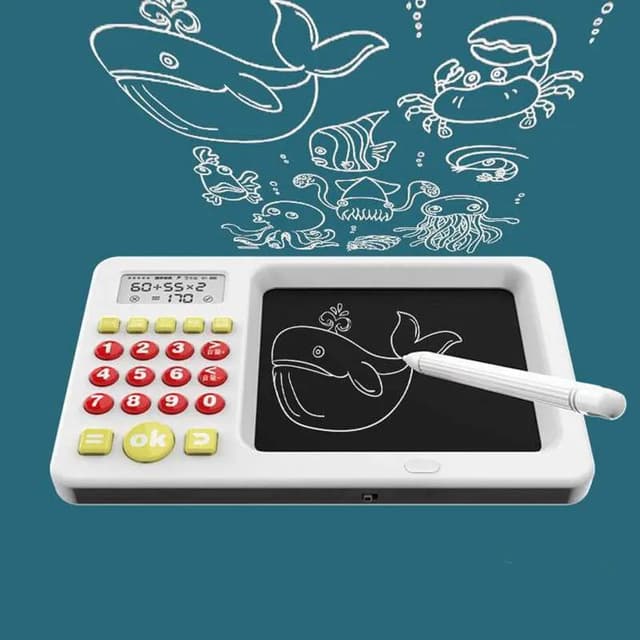 Writing Tablet & Calculator Early Education Learning Machine - Book