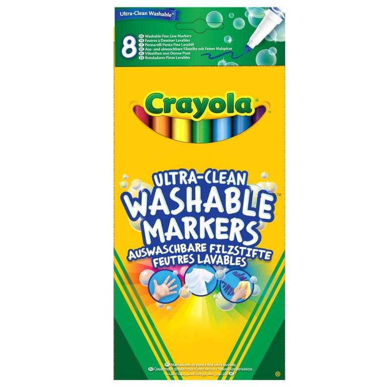 اقلام تحديد ملونة ( 8 قلم ) من كرايولا Crayola - Ultra Clean Fineline Washable Markers